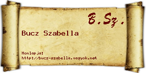 Bucz Szabella névjegykártya